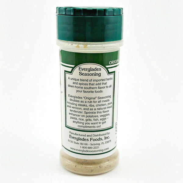 Everglades 6 oz All Purpose Seasoning w/No MSG Shaker - Everglades Foods,  Inc.