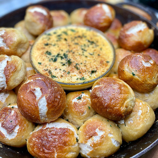 Soft Pretzels with Beer Cheese