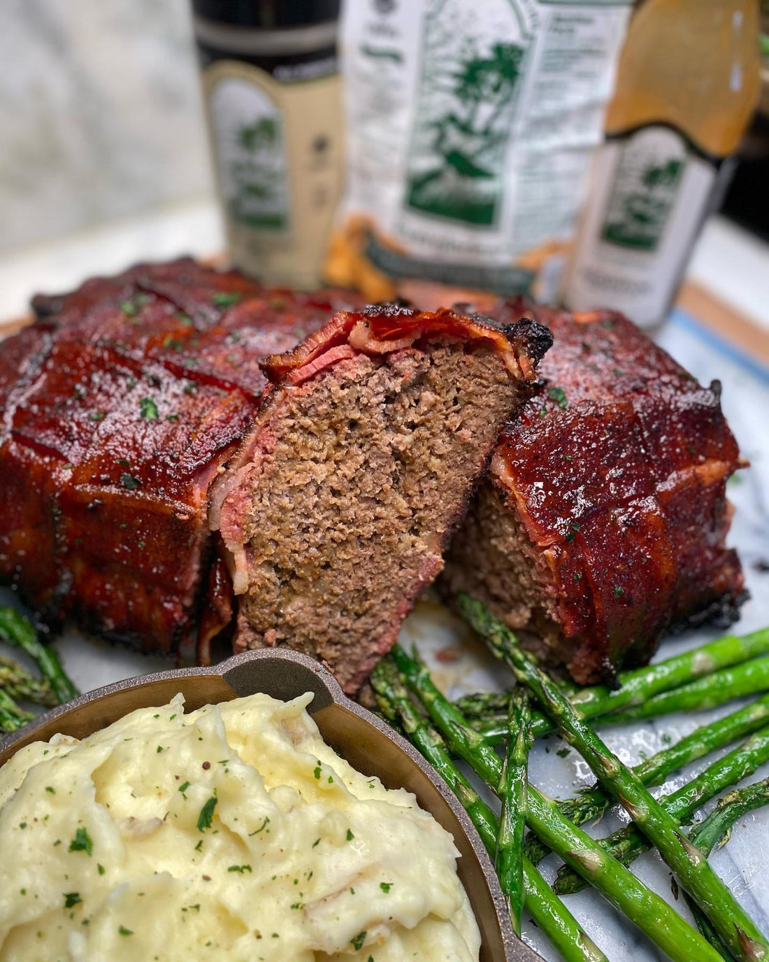 Bacon Wrapped Smoked Meatloaf