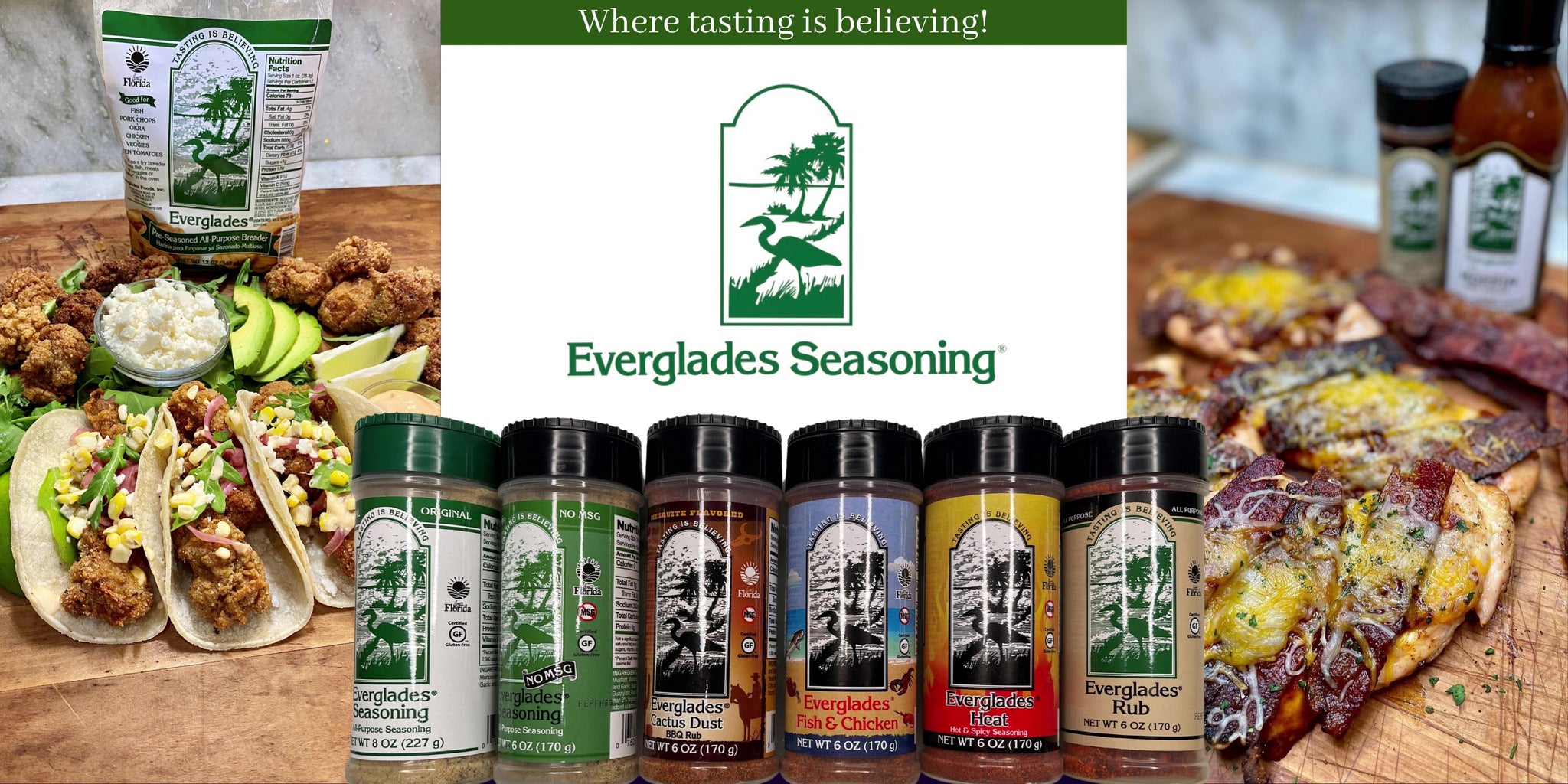 Everglades 6 oz All Purpose Seasoning w/No MSG Shaker - Everglades Foods,  Inc.