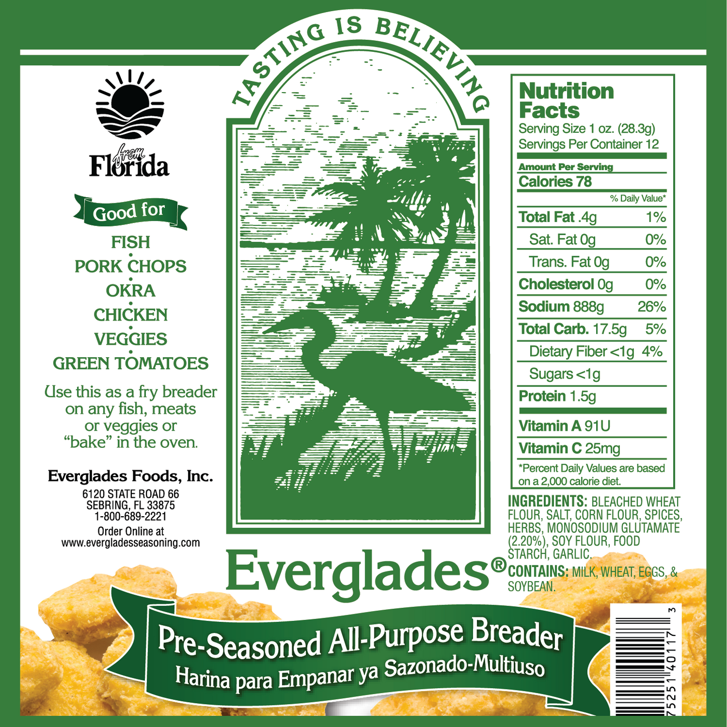 Everglades Pre-Seasoned All Purpose Breading Mix