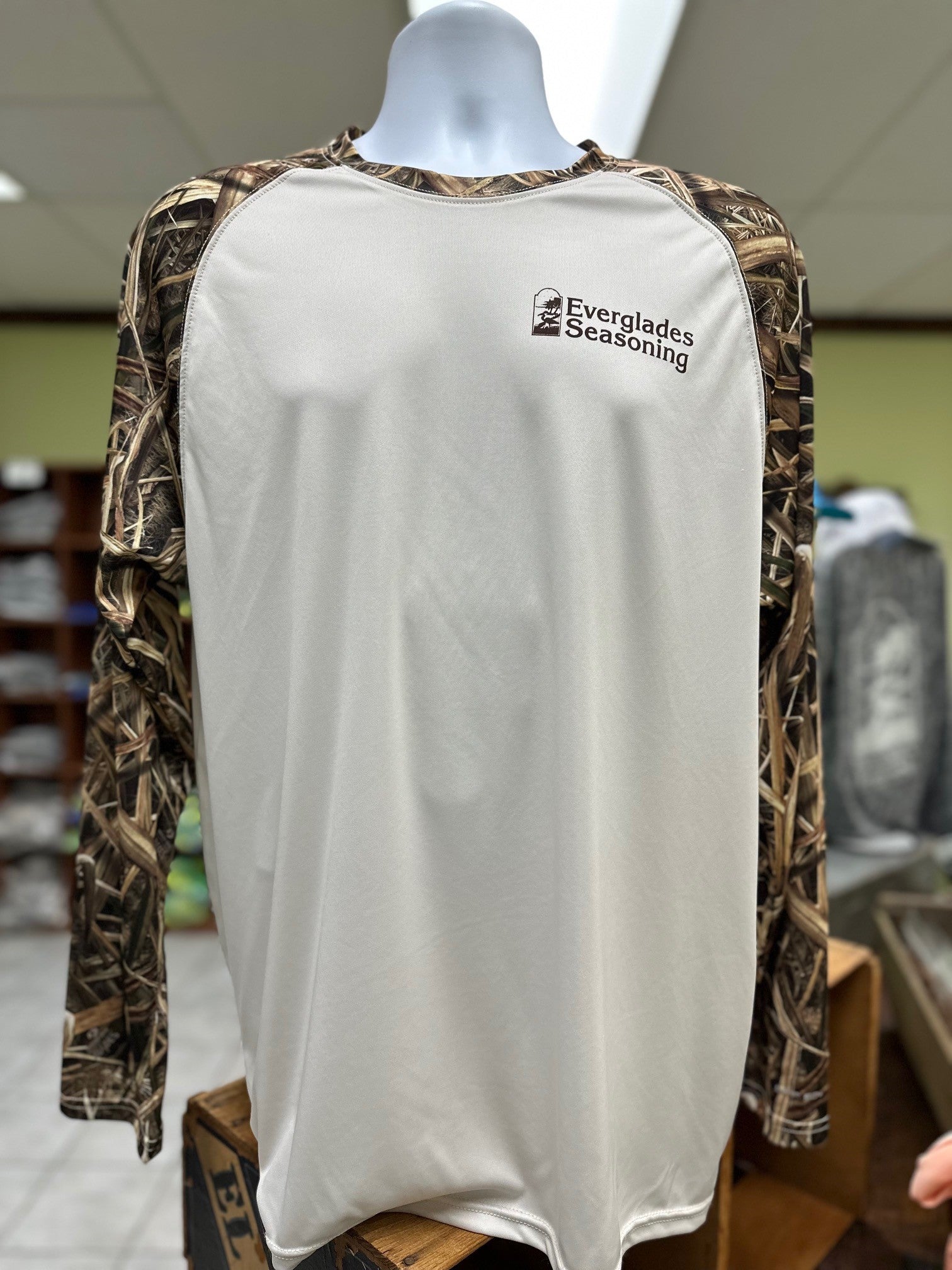 Everglades Sportswear Hog Hunting Camo Sleeves Fishing Shirt