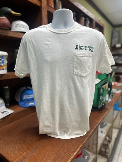 Comfort Color Everglades T-shirt White with Green