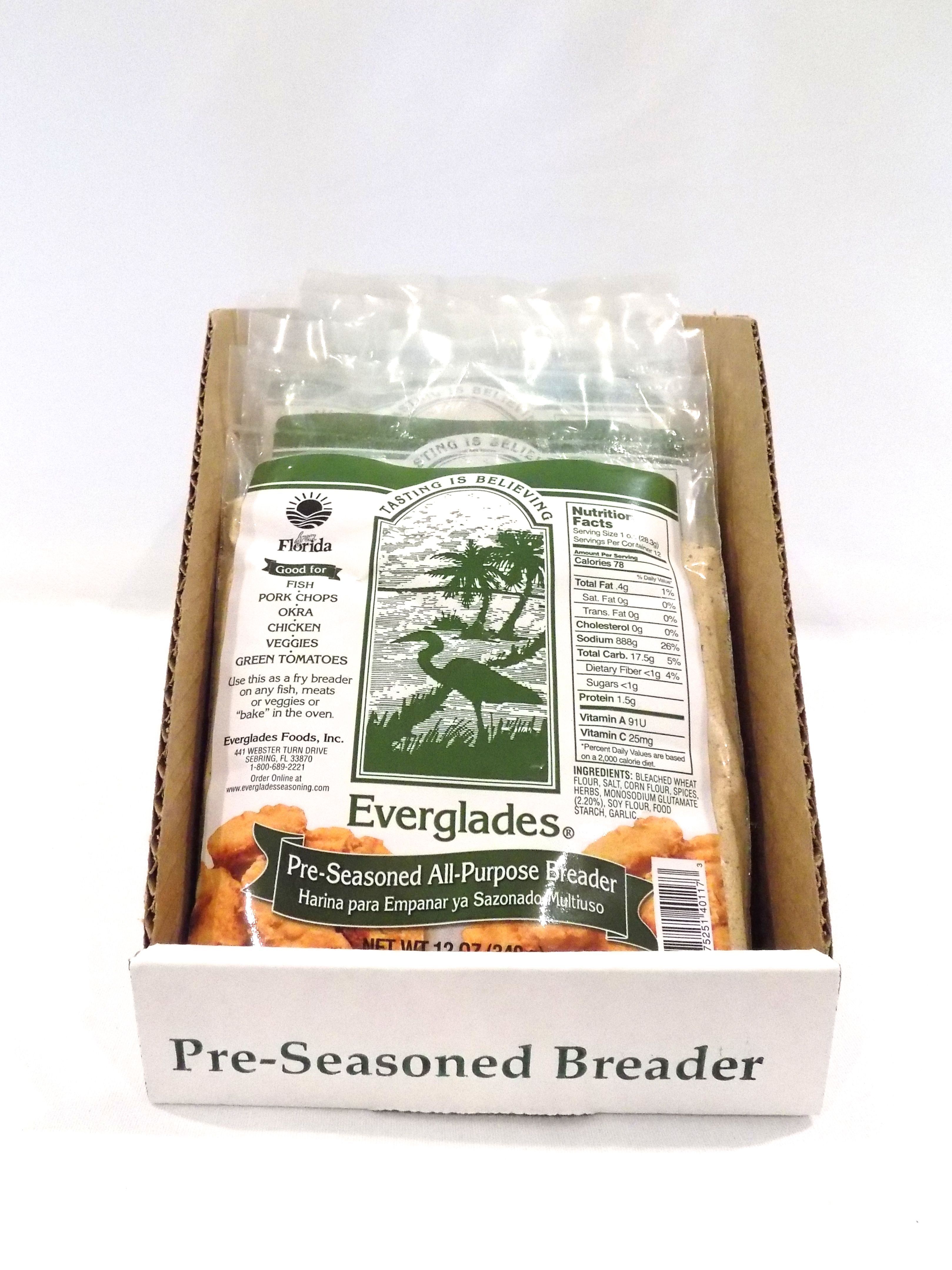 Everglades 12 oz Pre-Seasoned All Purpose Breading Mix Case
