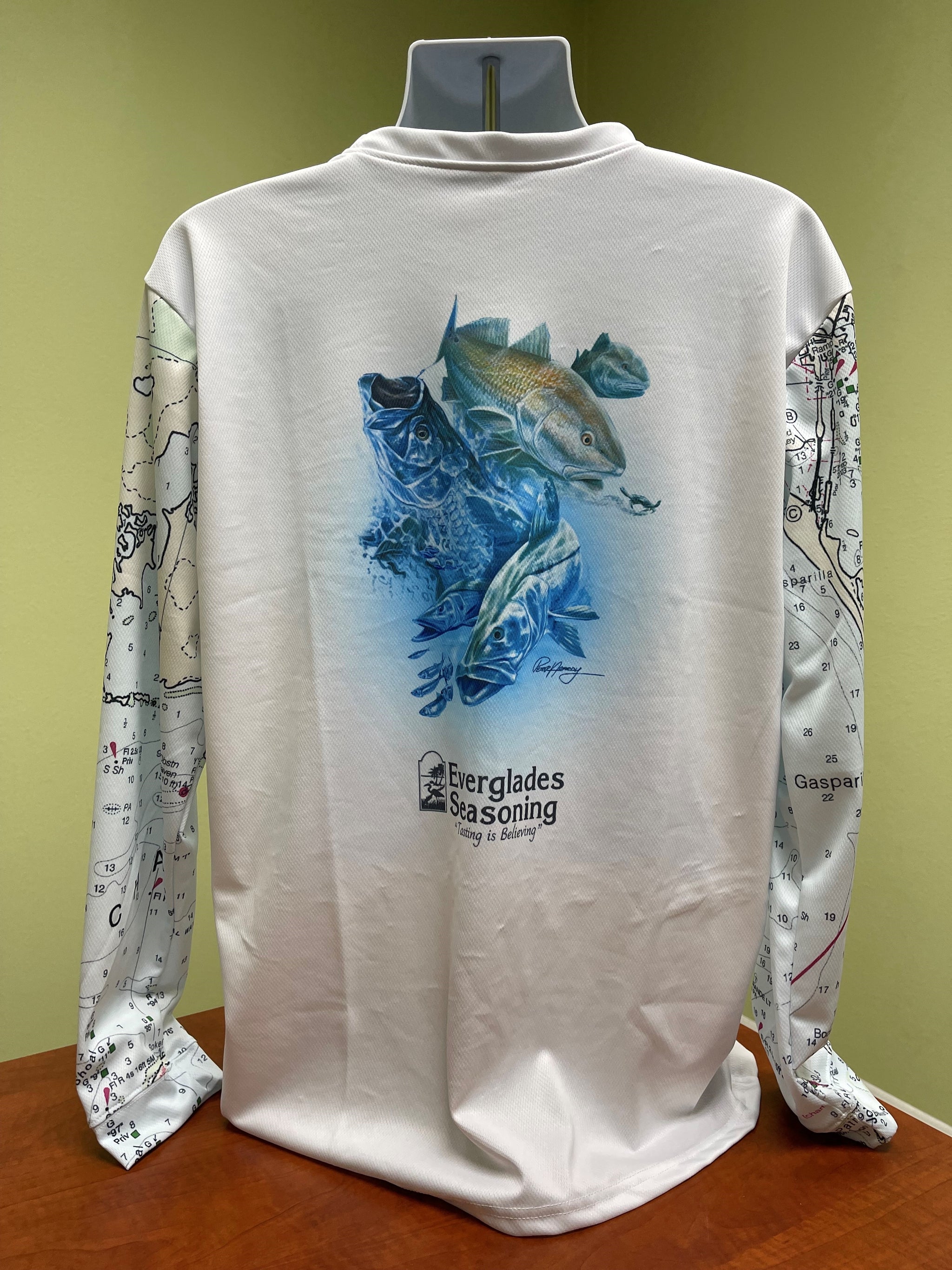 Everglades Mesh Fishing Boca Everglades - Foods, Map Grande Shirt