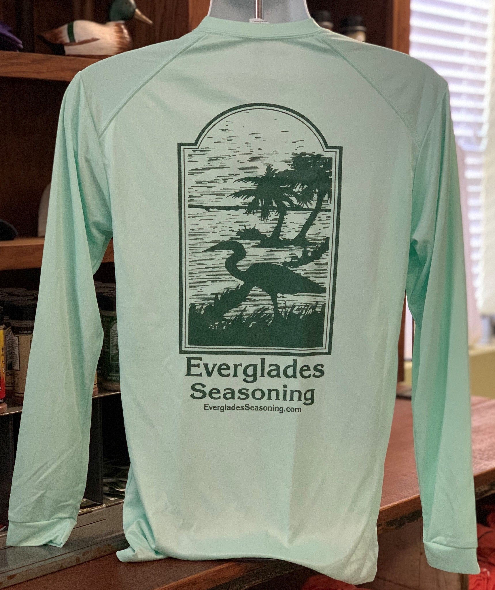 Everglades Sportswear Mint and Dark Green Fishing Shirt - Everglades Foods,  Inc.